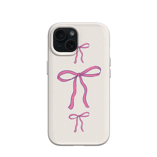 Pink Ribbon Coquette iPhone Case