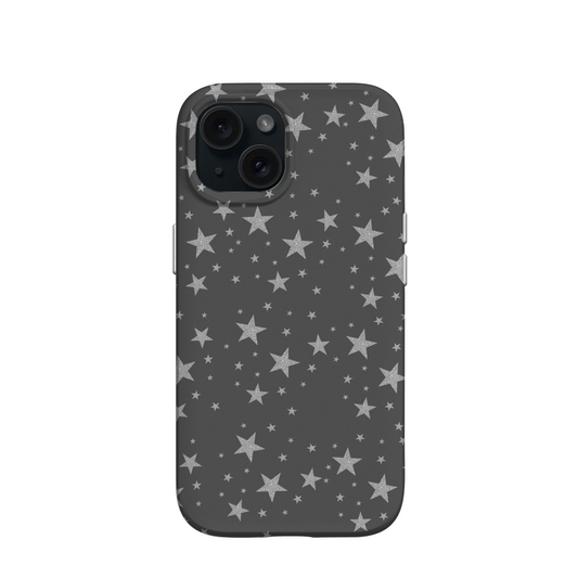 Grey Star Girl iPhone case in Silver