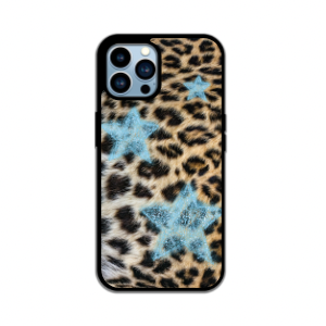 Blue Star Leopard Print IPhone Case