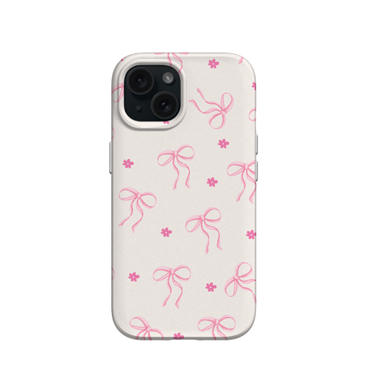 Pink Coquette Floral Ribbon Phone case