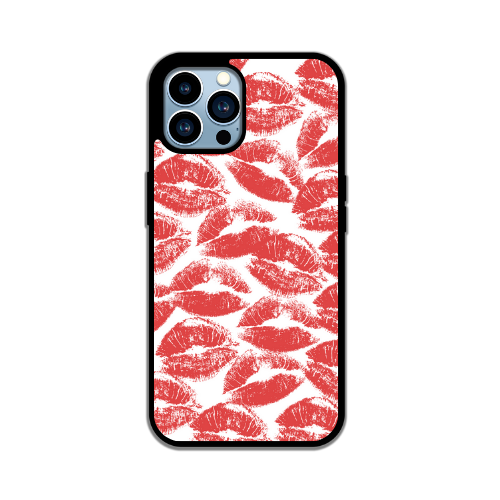 Kisses Phone Case in Red