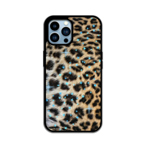 Blue galaxyLeopard Print IPhone Case