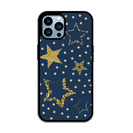 Navy and Gold Star Girl Phone case