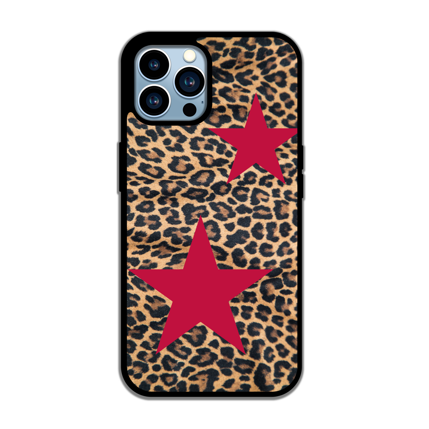 Red Leopard Star Girl Phone case