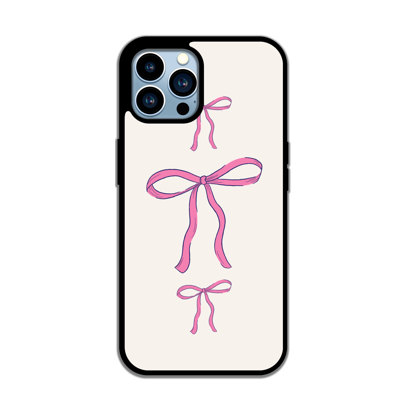 Pink Ribbon Coquette iPhone Case