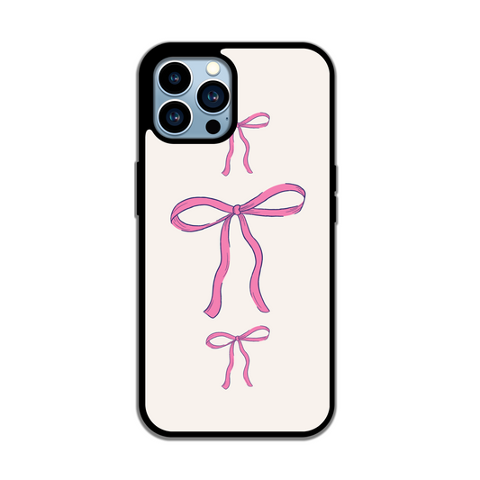 Pink Ribbon Coquette iPhone Case