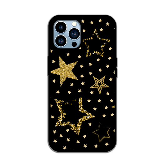 Black and Gold Star Girl Phone case