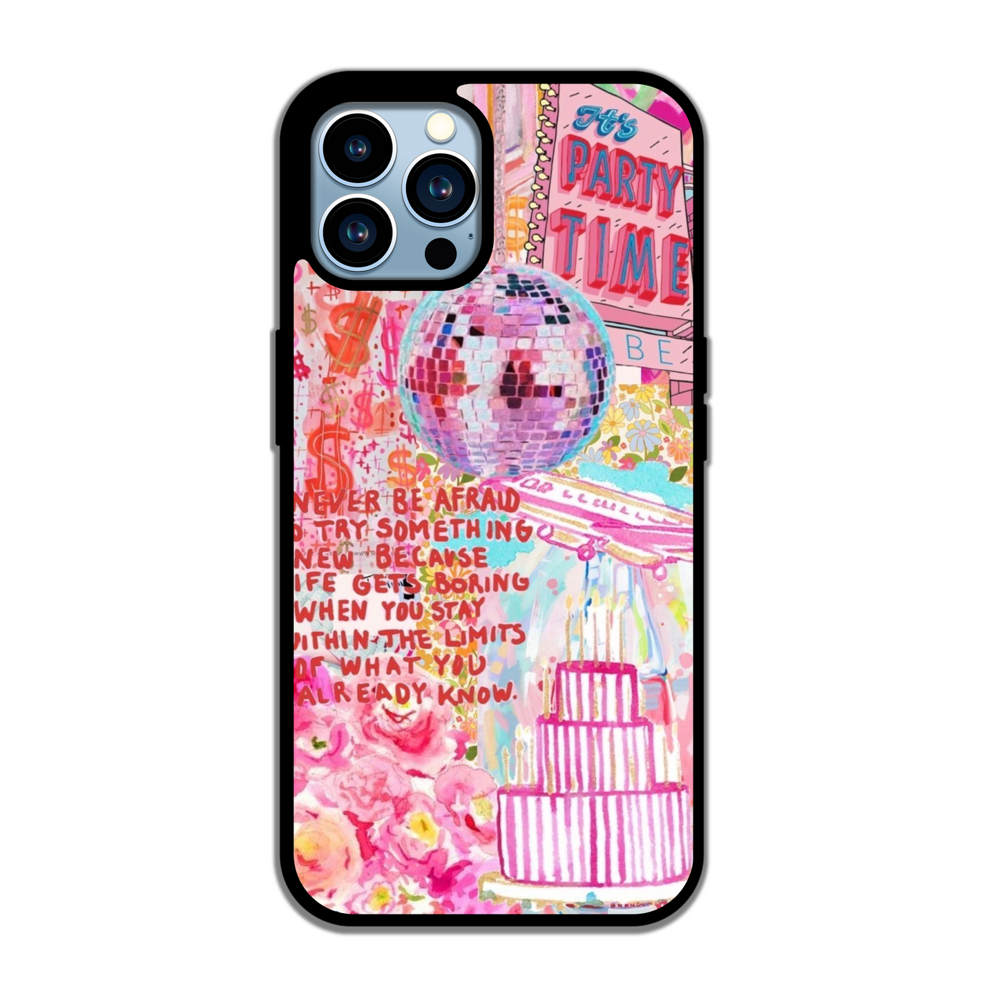 LIMITED EDITION Preppy pink pattern IPhone case