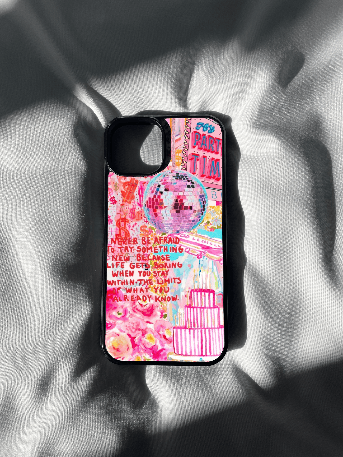 LIMITED EDITION Preppy pink pattern IPhone case